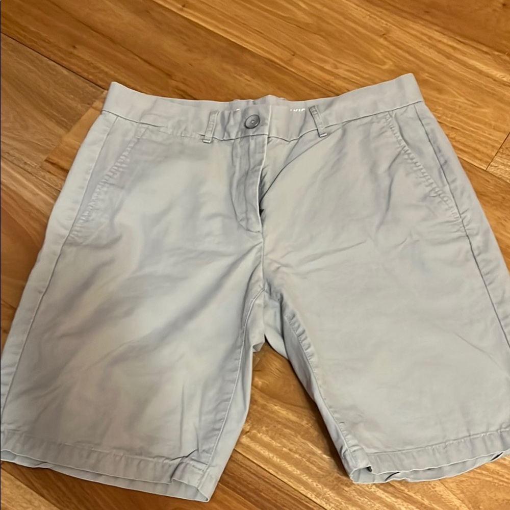 GAP Gray Flat Front Shorts with Classic Style